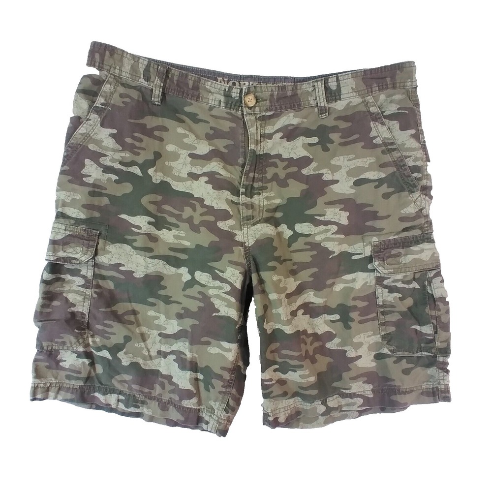 Northwest Territory camo cargo shorts men's 40 x 10 cotton lightweight outdoor